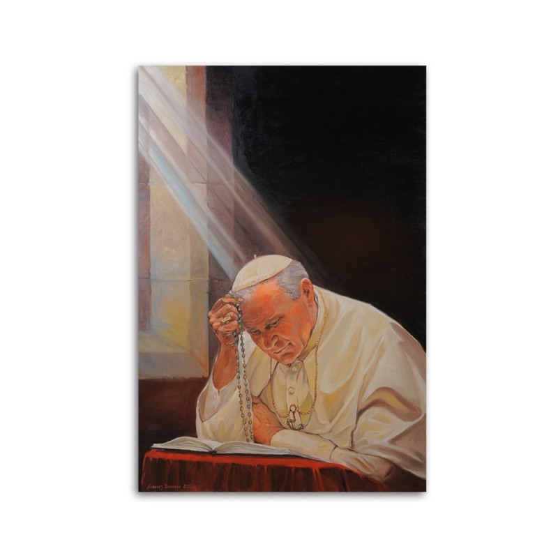 Wandbild für Wohnzimmer - Papst Johannes Paul II. | Feeby