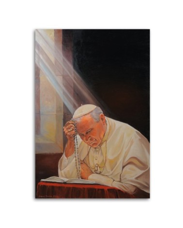 Wandbild für Wohnzimmer - Papst Johannes Paul II. | Feeby