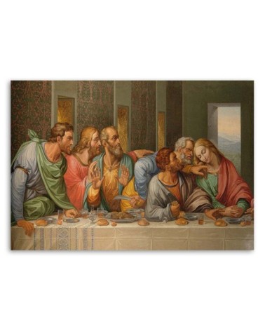 Leinwandbild - Das letzte Abendmahl Leonardo da Vinci | Feeby