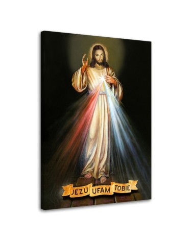 Wandbild für Wohnzimmer - Jesus ich vertraue auf dich | Feeby