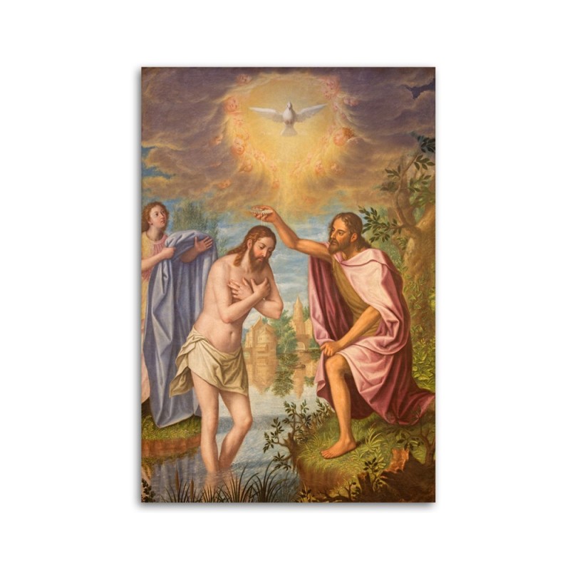Modernes Wandbild - Taufe von Christus im Jordan Granada | Feeby