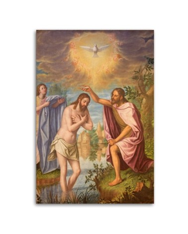 Modernes Wandbild - Taufe von Christus im Jordan Granada | Feeby