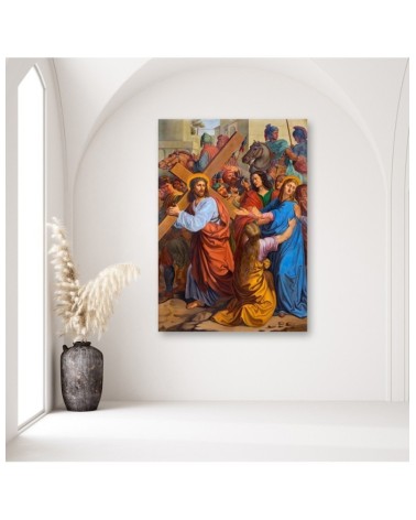 Bild auf Leinwand - Jesus trifft die Mutter Kreuzweg Wien | Feeby