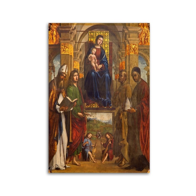 Leinwandbild modern - Madonna und Heilige Bologna | Feeby