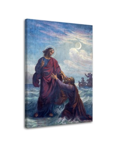 Bild auf Leinwand - Ertrinkender Petrus und Jesus Wien | Feeby