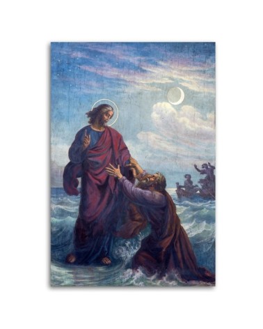 Bild auf Leinwand - Ertrinkender Petrus und Jesus Wien | Feeby