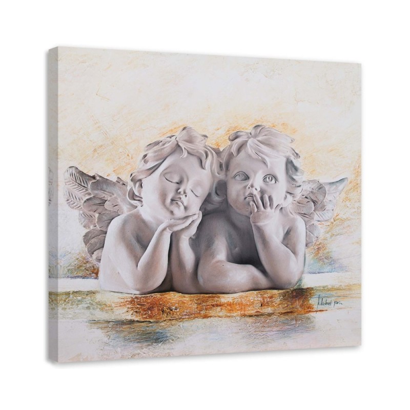 Leinwandbild - Zwei junge Engel | Feeby