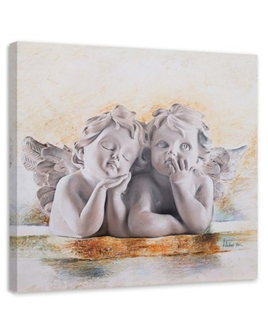 Leinwandbild - Zwei junge Engel | Feeby