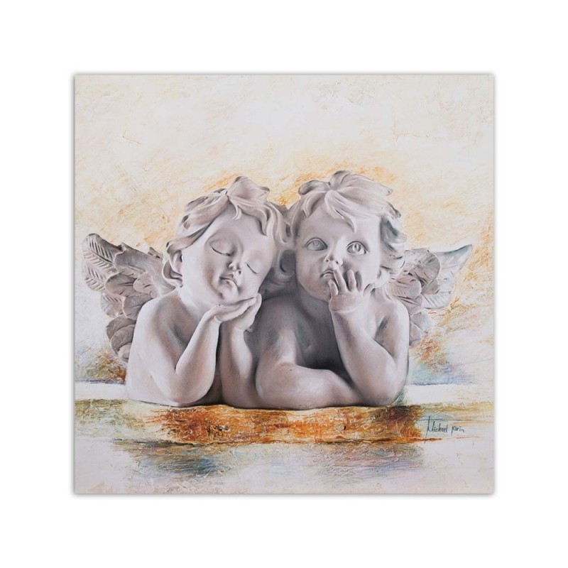 Leinwandbild - Zwei junge Engel | Feeby