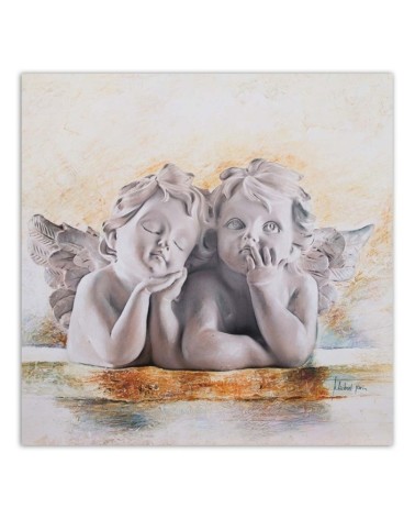 Leinwandbild - Zwei junge Engel | Feeby