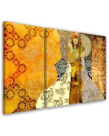 Woman on an ornamental background - Reproductions of paintings | FEEBY