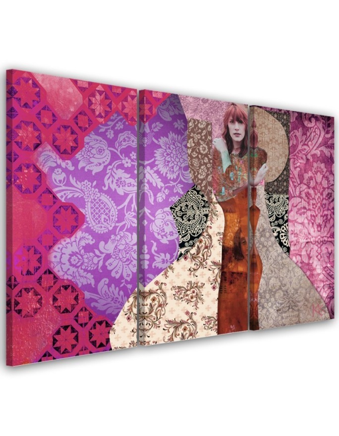 Klimt Kobieta na ozdobnym tle - Reprodukcje artystów | FEEBY