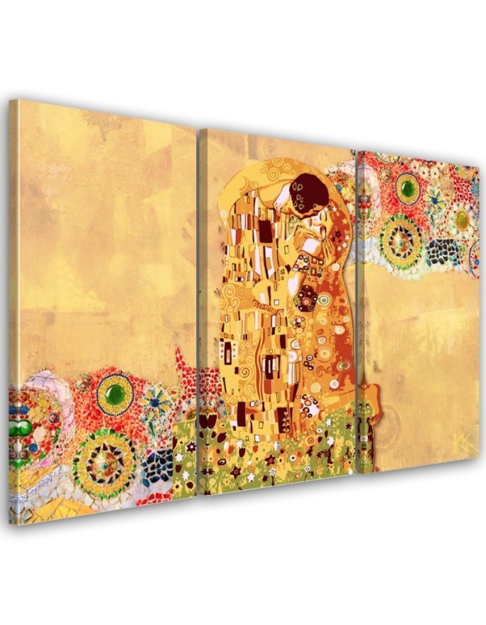 Reprodukcje artystów - Klimt Pocałunek Kobieta Abstrakcja | FEEBY