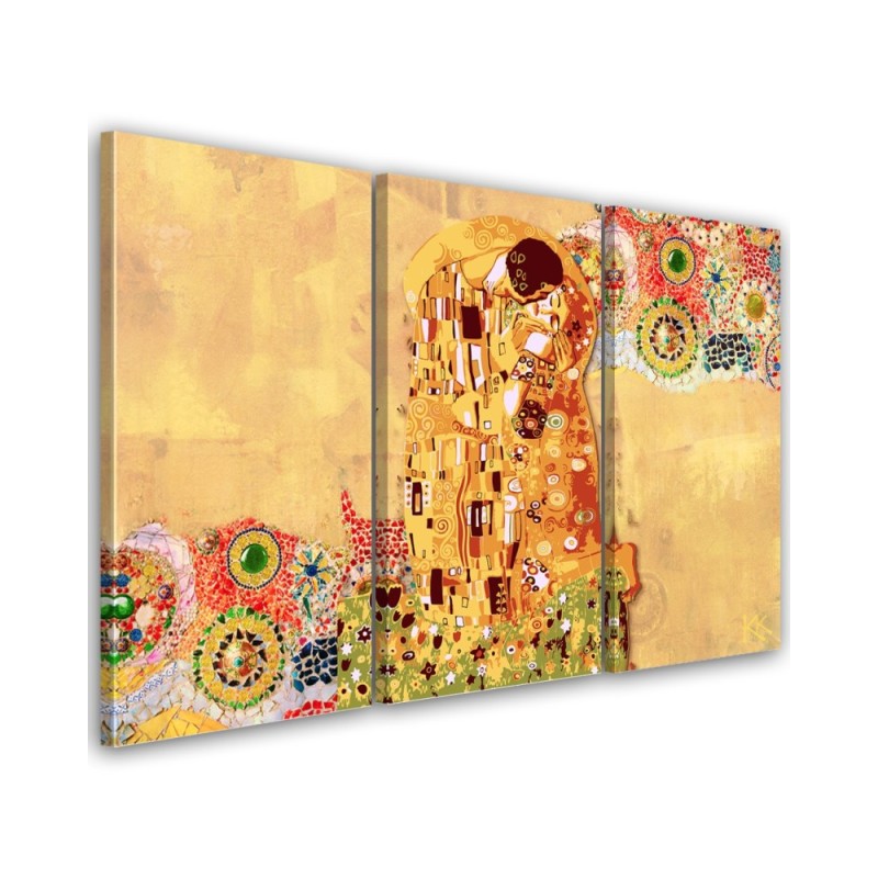 Reprodukcje artystów - Klimt Pocałunek Kobieta Abstrakcja | FEEBY