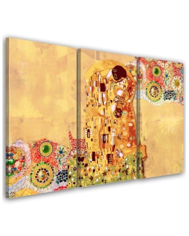 Reprodukcje artystów - Klimt Pocałunek Kobieta Abstrakcja | FEEBY