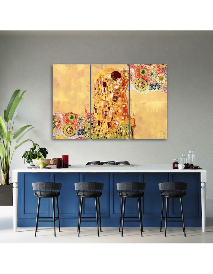 Reprodukcje artystów - Klimt Pocałunek Kobieta Abstrakcja | FEEBY