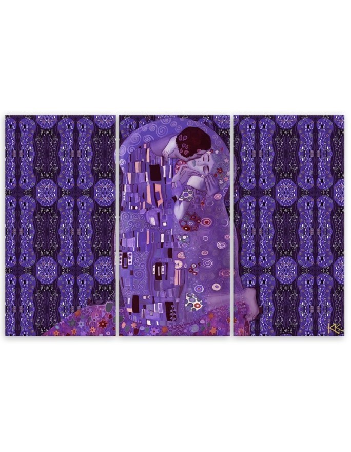 Reprodukcje obrazów - Klimt Pocałunek Abstrakcja | FEEBY