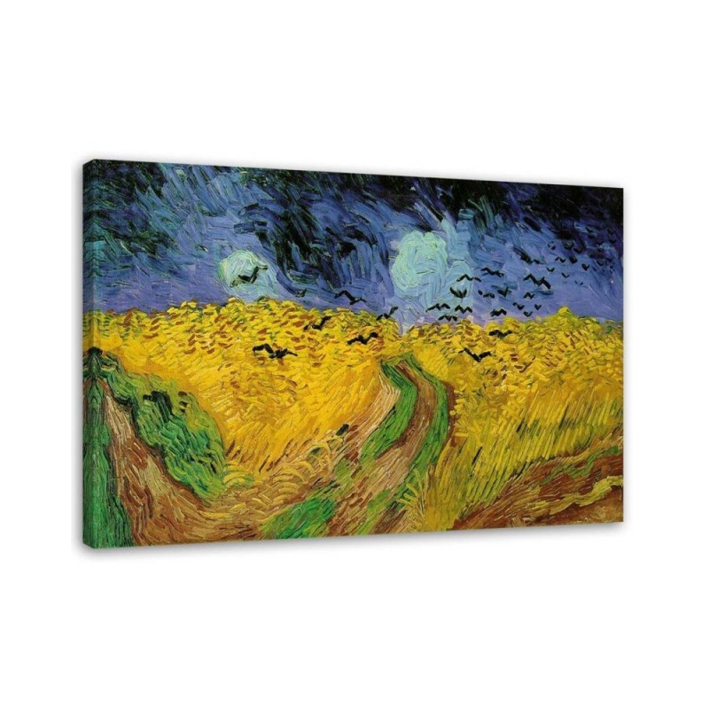 Bild - Weizenfeld mit Raben - V. van Gogh Reproduktion | Feeby