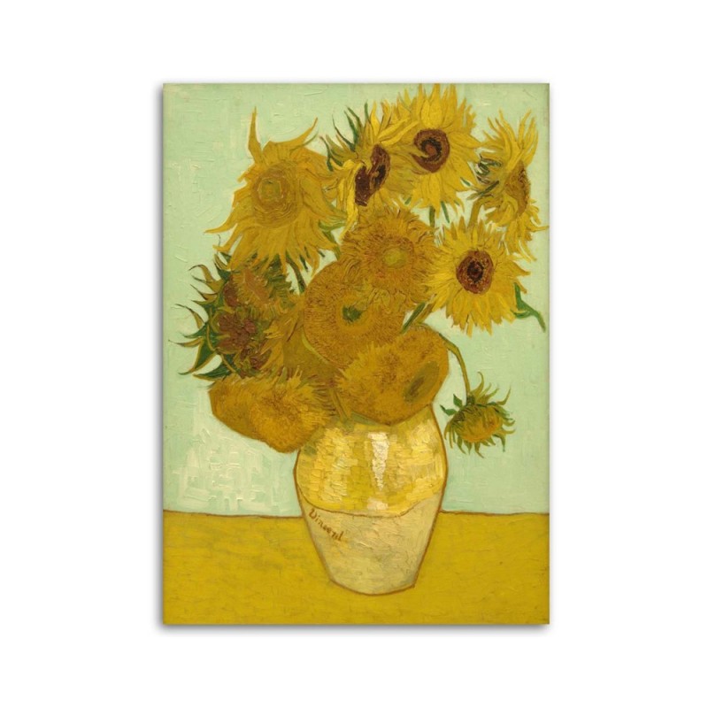 Modernes Wandbild - Sonnenblumen - V. van Gogh Druck | Feeby