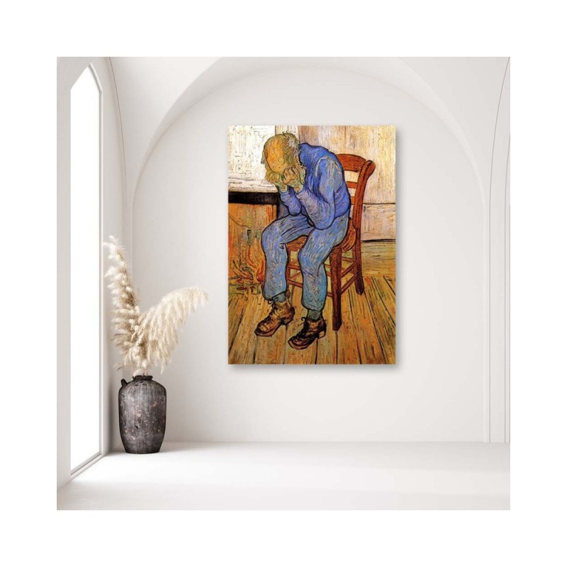 Bild - Alter Mann in Traurigkeit - V. van Gogh Reproduktion | Feeby