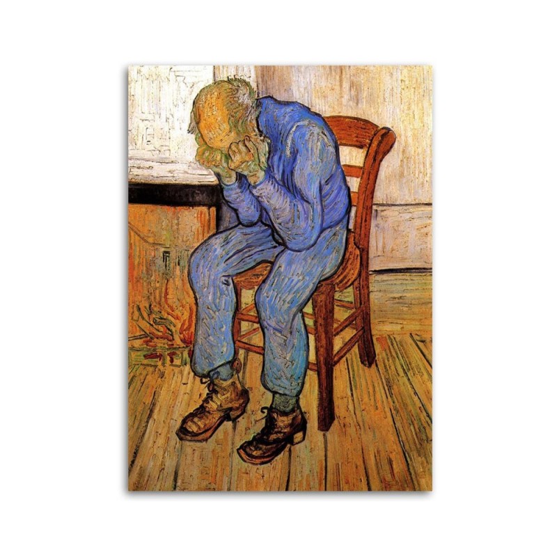 Bild - Alter Mann in Traurigkeit - V. van Gogh Reproduktion | Feeby