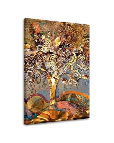 Modernes Wandbild - Baum der Liebe - G. Klimt Reproduktion | Feeby