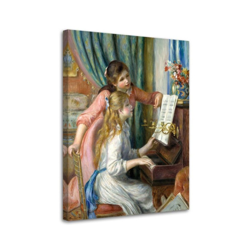Girls at the piano A. Renoir - reproduction of paintings | FEEBY