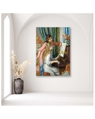 Leinwandbild - Mädchen am Klavier - A. Renoir Reproduktion | Feeby