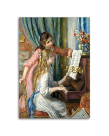 Leinwandbild - Mädchen am Klavier - A. Renoir Reproduktion | Feeby