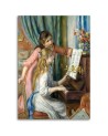 Girls at the piano A. Renoir - reproduction of paintings | FEEBY