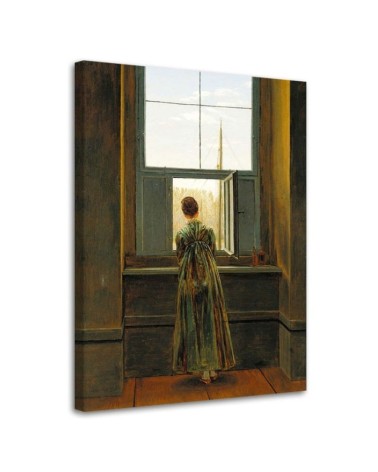 Bild - Frau im Fenster - C. D. Friedrich Reproduktion | Feeby