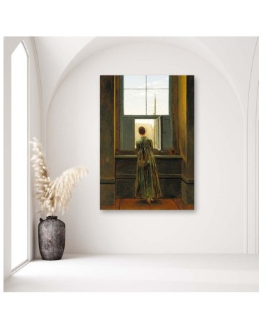 Bild - Frau im Fenster - C. D. Friedrich Reproduktion | Feeby