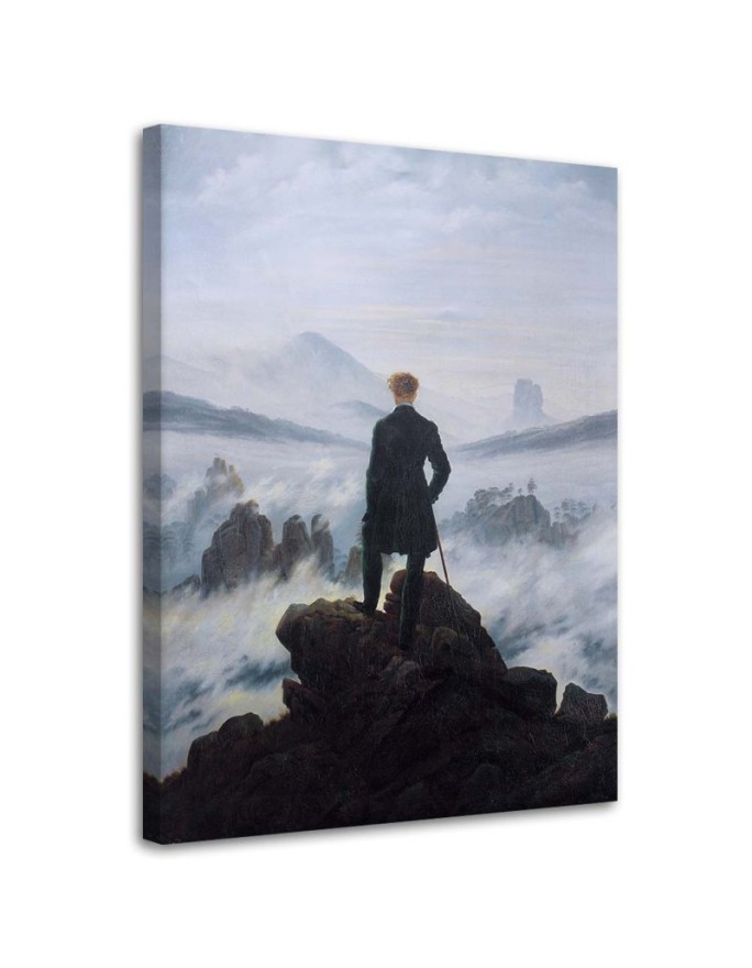 Bild - Wanderer durch ein Meer von Nebel - C. D. Friedrich | Feeby