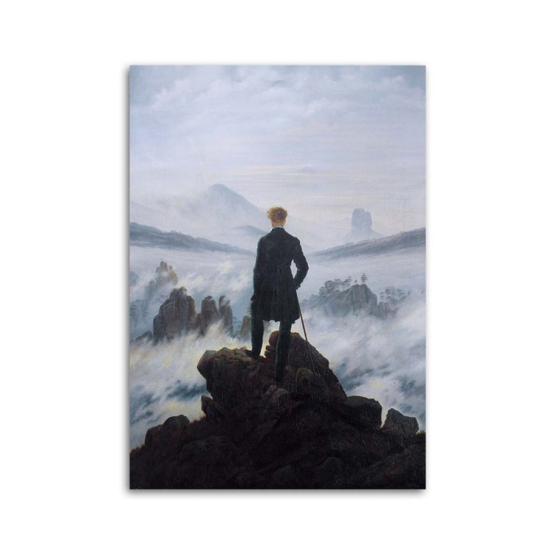 Bild - Wanderer durch ein Meer von Nebel - C. D. Friedrich | Feeby