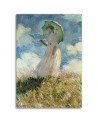Kobieta z parasolem w lewo C. Monet - Reprodukcje obrazy | FEEBY