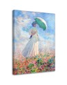 Kobieta z parasolem w prawo C. Monet - Reprodukcje artystów | FEEBY