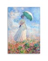 Kobieta z parasolem w prawo C. Monet - Reprodukcje artystów | FEEBY