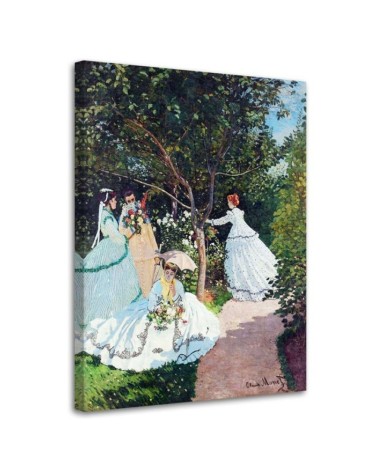 Bild - Frauen in einem Garten - C. Monet Reproduktion | Feeby