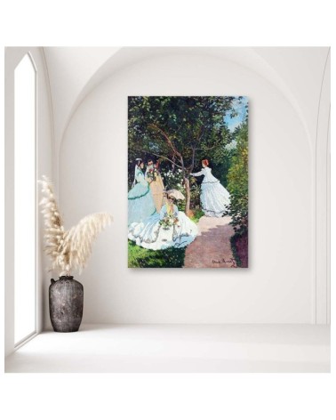 Bild - Frauen in einem Garten - C. Monet Reproduktion | Feeby