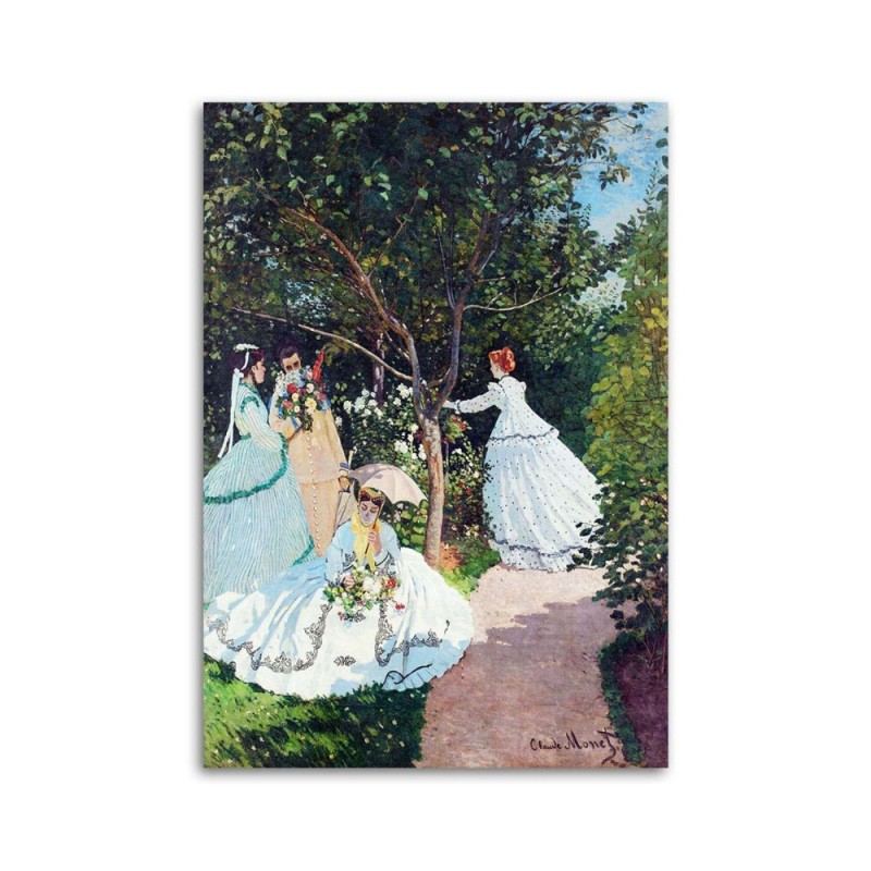 Bild - Frauen in einem Garten - C. Monet Reproduktion | Feeby