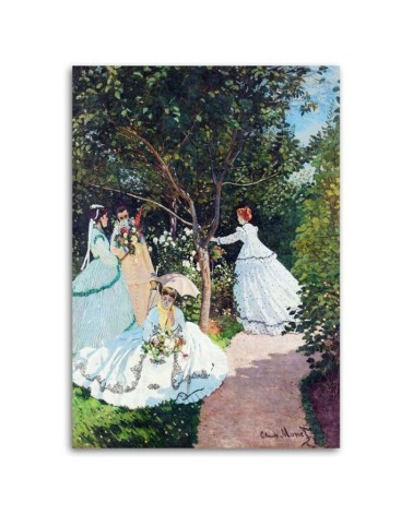 Bild - Frauen in einem Garten - C. Monet Reproduktion | Feeby