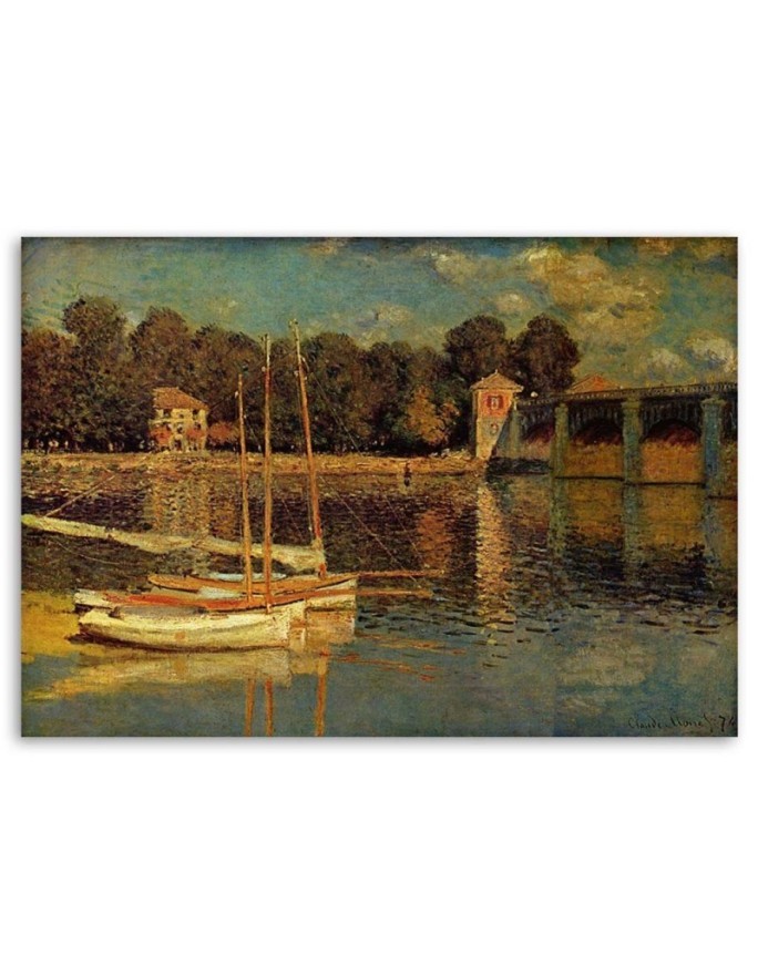 Most w Argenteuil C. Monet - Reprodukcje obrazy | FEEBY