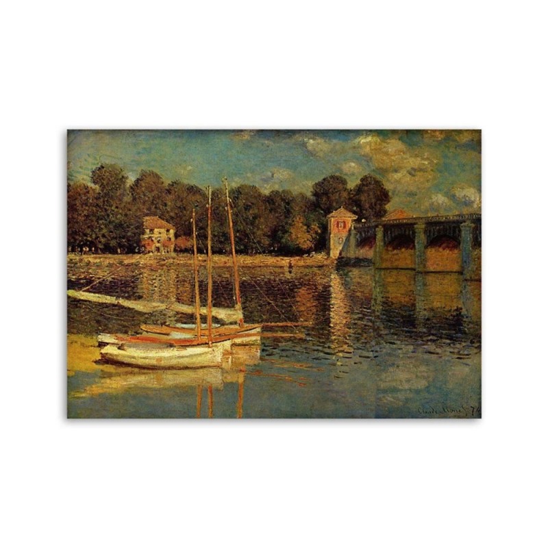 Bild - Brücke von Argenteuil - C. Monet Reproduktion | Feeby