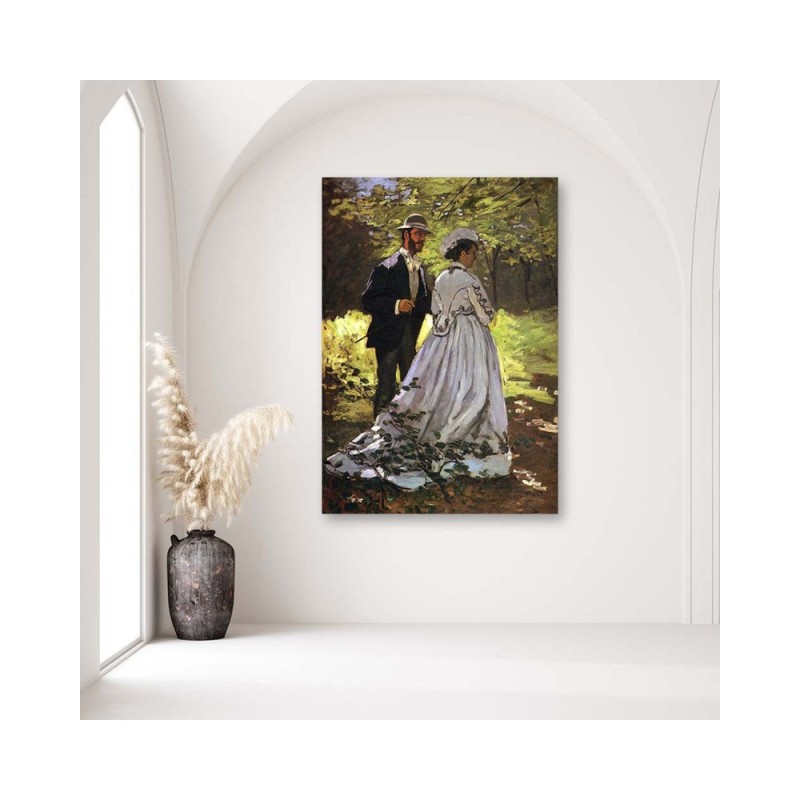 Leinwandbild - Bazille und Camille - C. Monet Reproduktion | Feeby