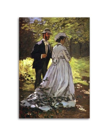 Leinwandbild - Bazille und Camille - C. Monet Reproduktion | Feeby