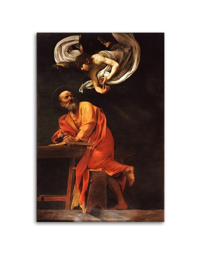 St Matthew and the angel by Caravaggio - Reproductions of paintings | FEEBY