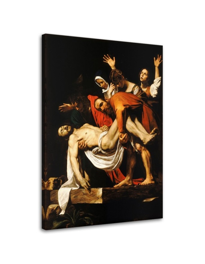 Leinwandbild - Bild vom Kreuz - Caravaggio Reproduktion | Feeby
