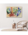 Reproduction Canvas prints - Blue horse and rainbow F. Marc | FEEBY
