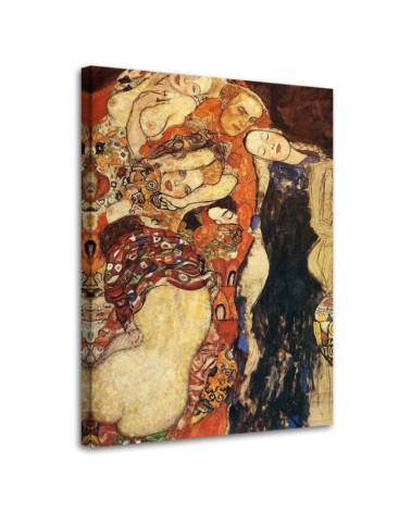 Leinwandbild - Braut und Bräutigam - G. Klimt Reproduktion | Feeby