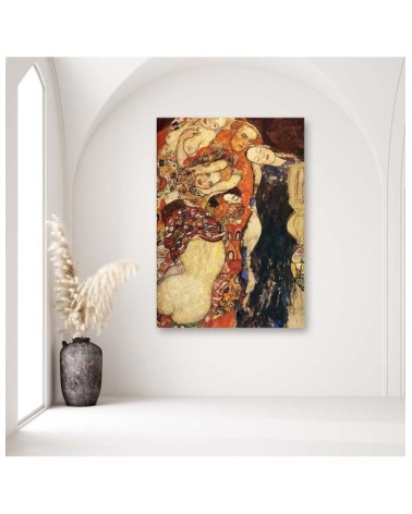 Leinwandbild - Braut und Bräutigam - G. Klimt Reproduktion | Feeby